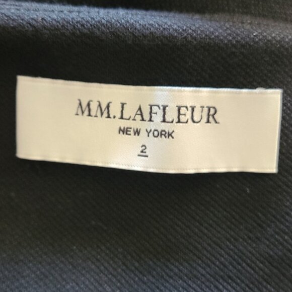 MM. LAFLEUR STRETCH KNIT CROPPED FITTED BLAZER JACKET SCULPTED CUTAWAY NECK sz 2 - Picture 5 of 6